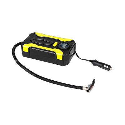 150psi 車用エアコンプレッサー タイヤ圧力モニター 2つのノズルアダプターとLCDディスプレイ