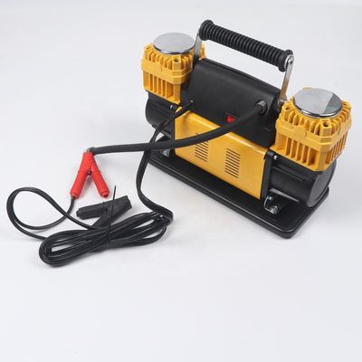 DC 12V スクーター エアポンプ タイヤ充電機 重荷式ダブルシリンダー設計